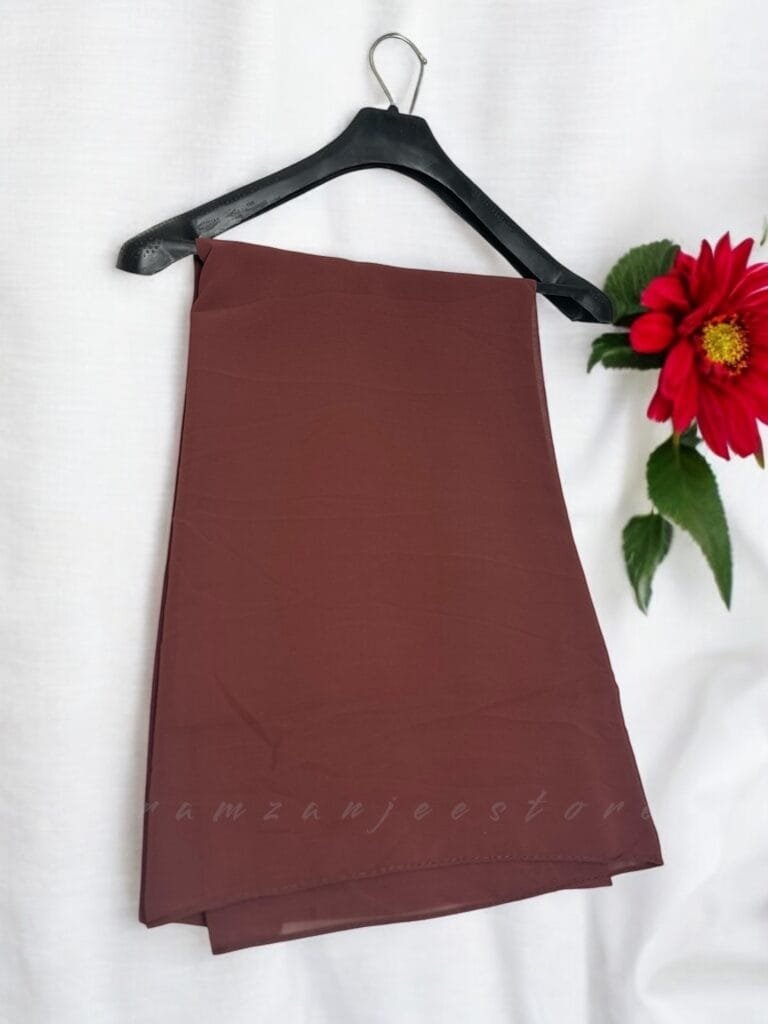"Elegant lightweight Georgette Hijab in soft pastel shades"