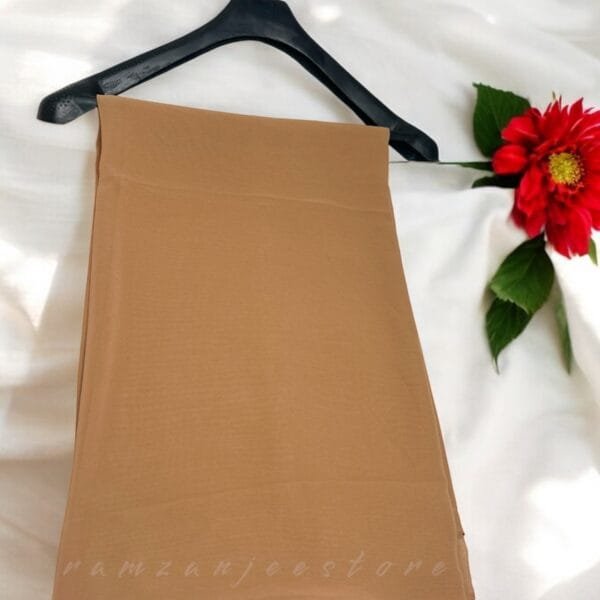 "Elegant lightweight Georgette Hijab in soft pastel shades"