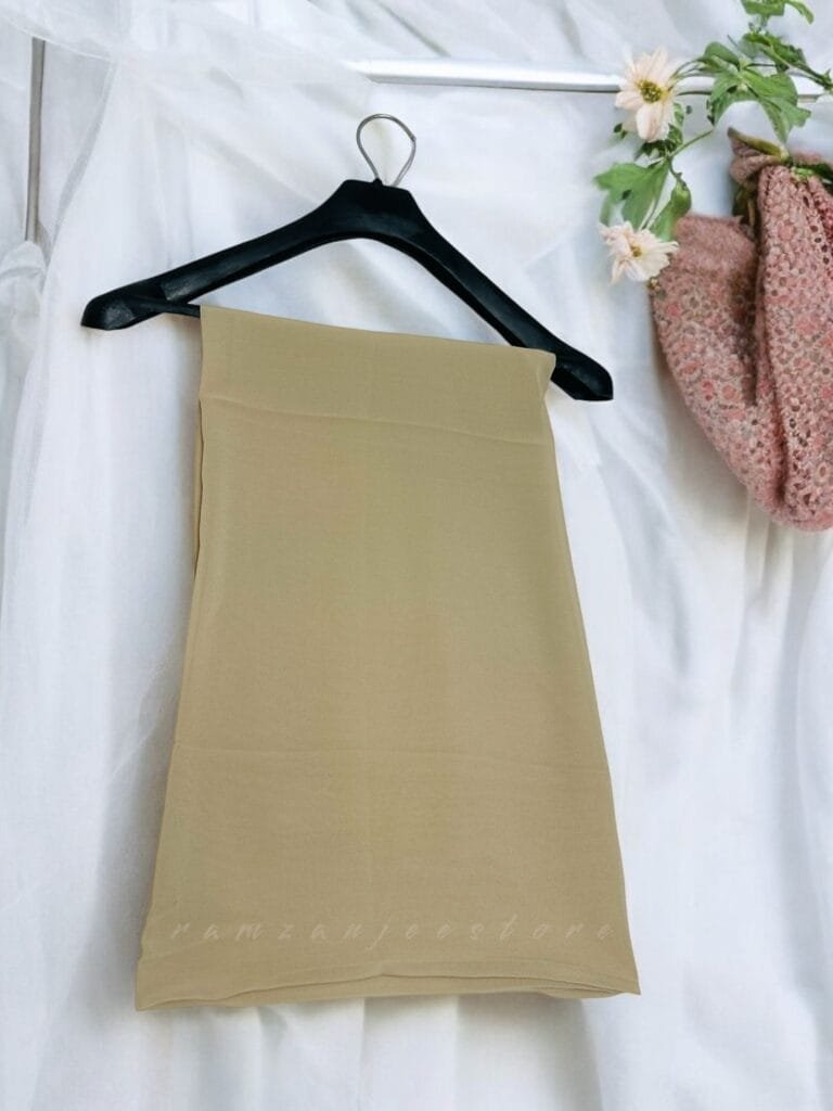"Elegant lightweight Georgette Hijab in soft pastel shades"