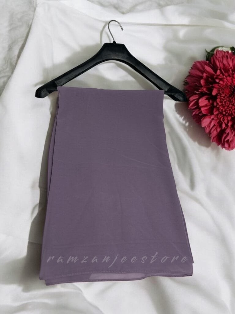 "Elegant lightweight Georgette Hijab in soft pastel shades"