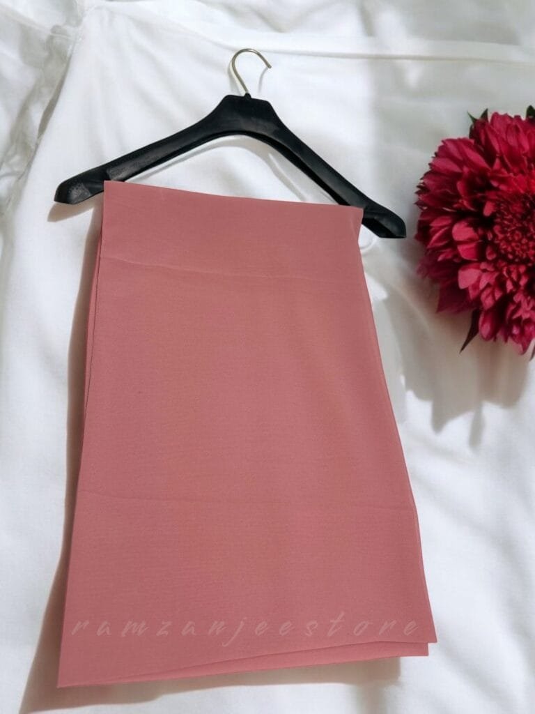 "Elegant lightweight Georgette Hijab in soft pastel shades"