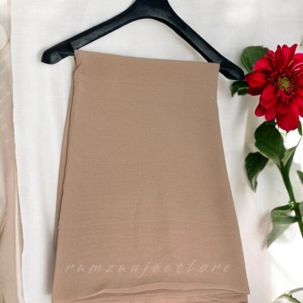 "Elegant lightweight Georgette Hijab in soft pastel shades"