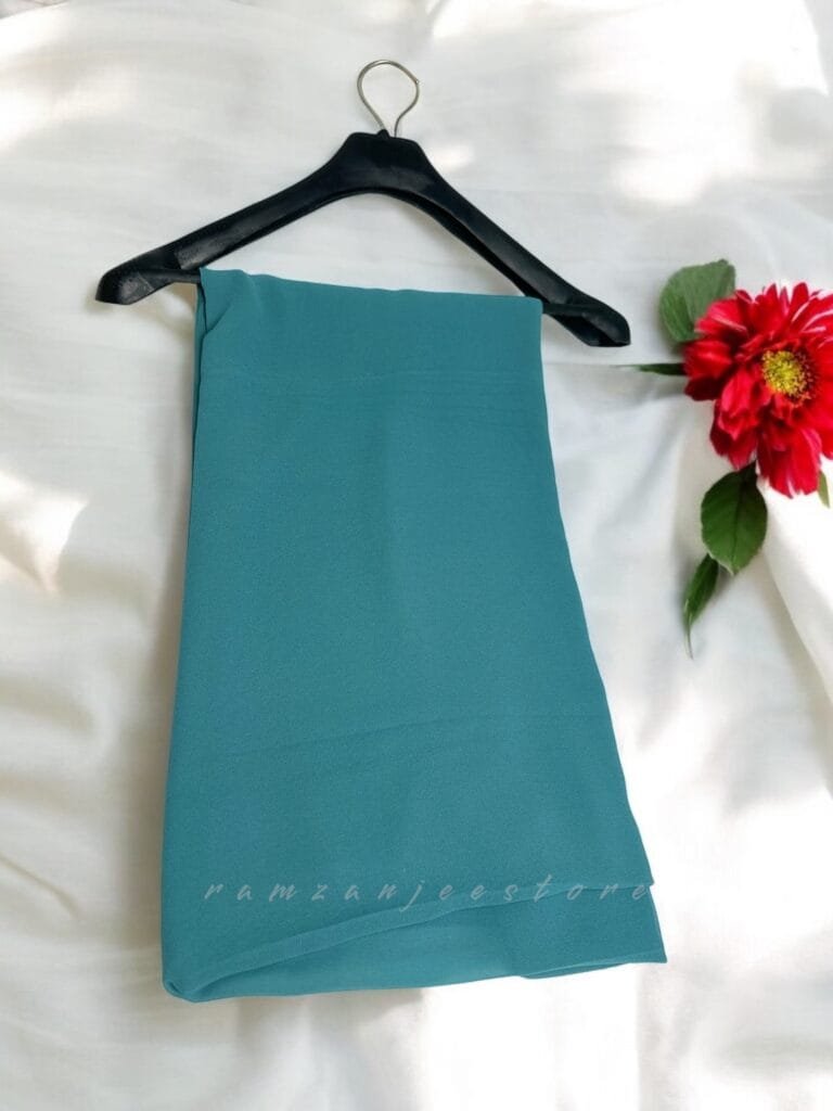 "Elegant lightweight Georgette Hijab in soft pastel shades"
