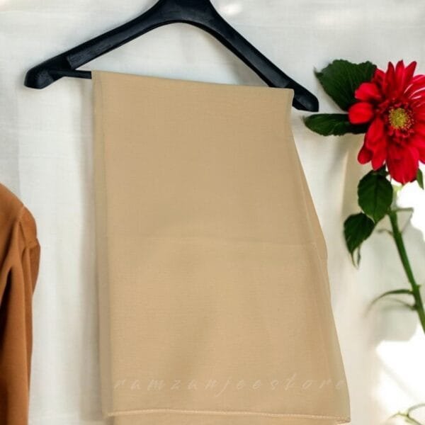 "Elegant lightweight Georgette Hijab in soft pastel shades"