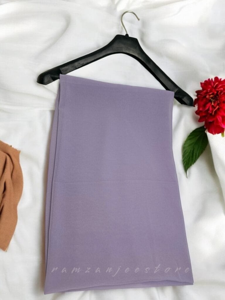 "Elegant lightweight Georgette Hijab in soft pastel shades"
