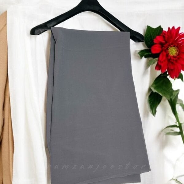 "Elegant lightweight Georgette Hijab in soft pastel shades"