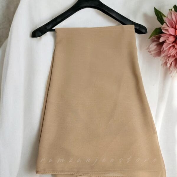 "Elegant lightweight Georgette Hijab in soft pastel shades"