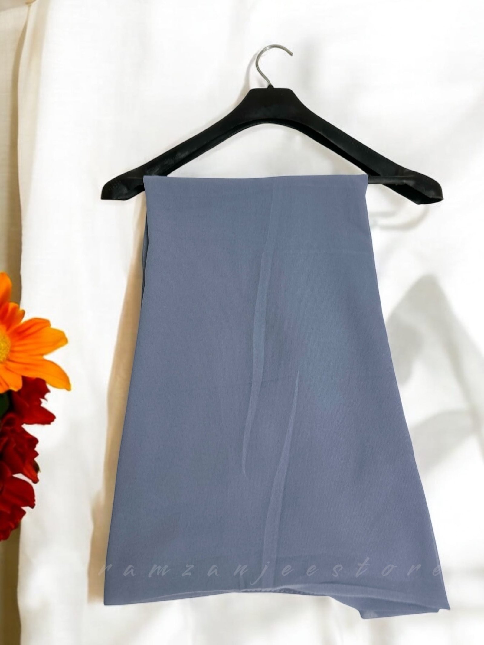 "Elegant lightweight Georgette Hijab in soft pastel shades"