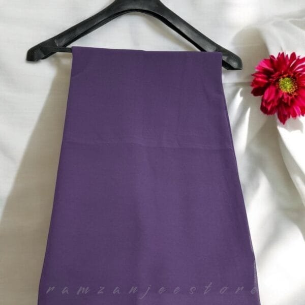 "Elegant lightweight Georgette Hijab in soft pastel shades"