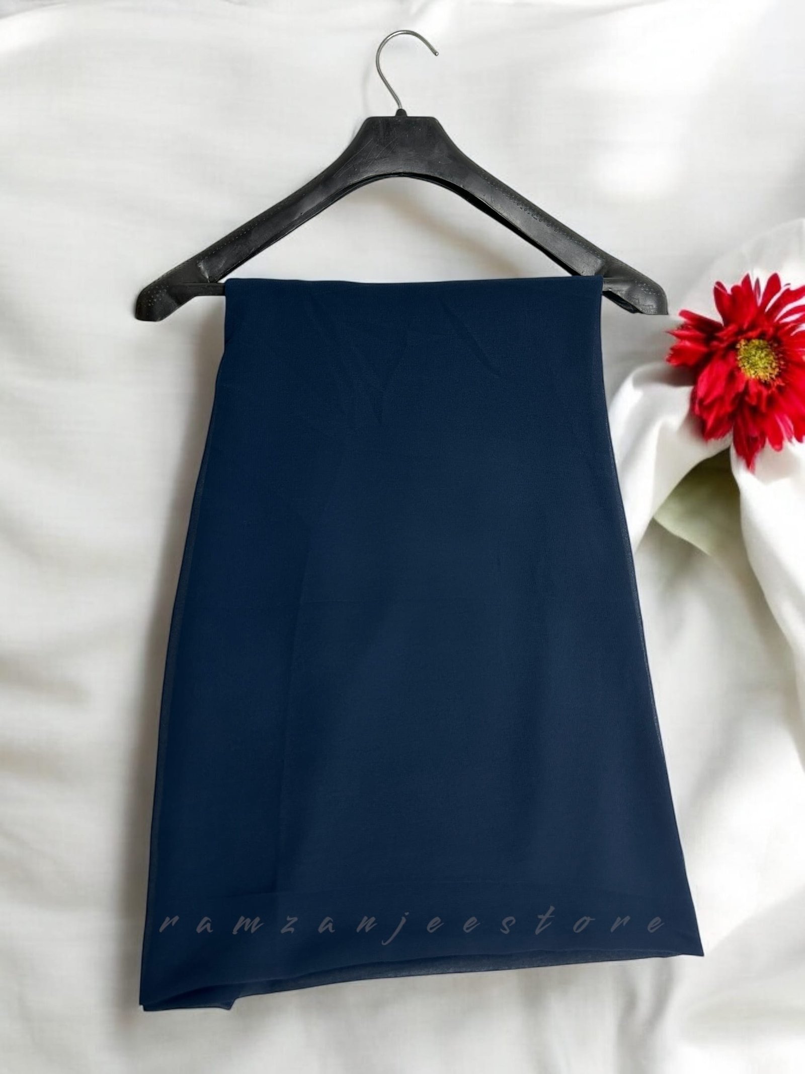 "Elegant lightweight Georgette Hijab in soft pastel shades"