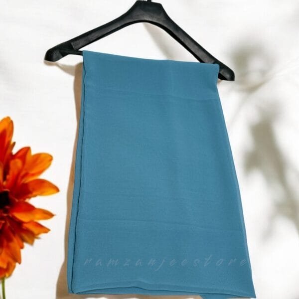 "Elegant lightweight Georgette Hijab in soft pastel shades"