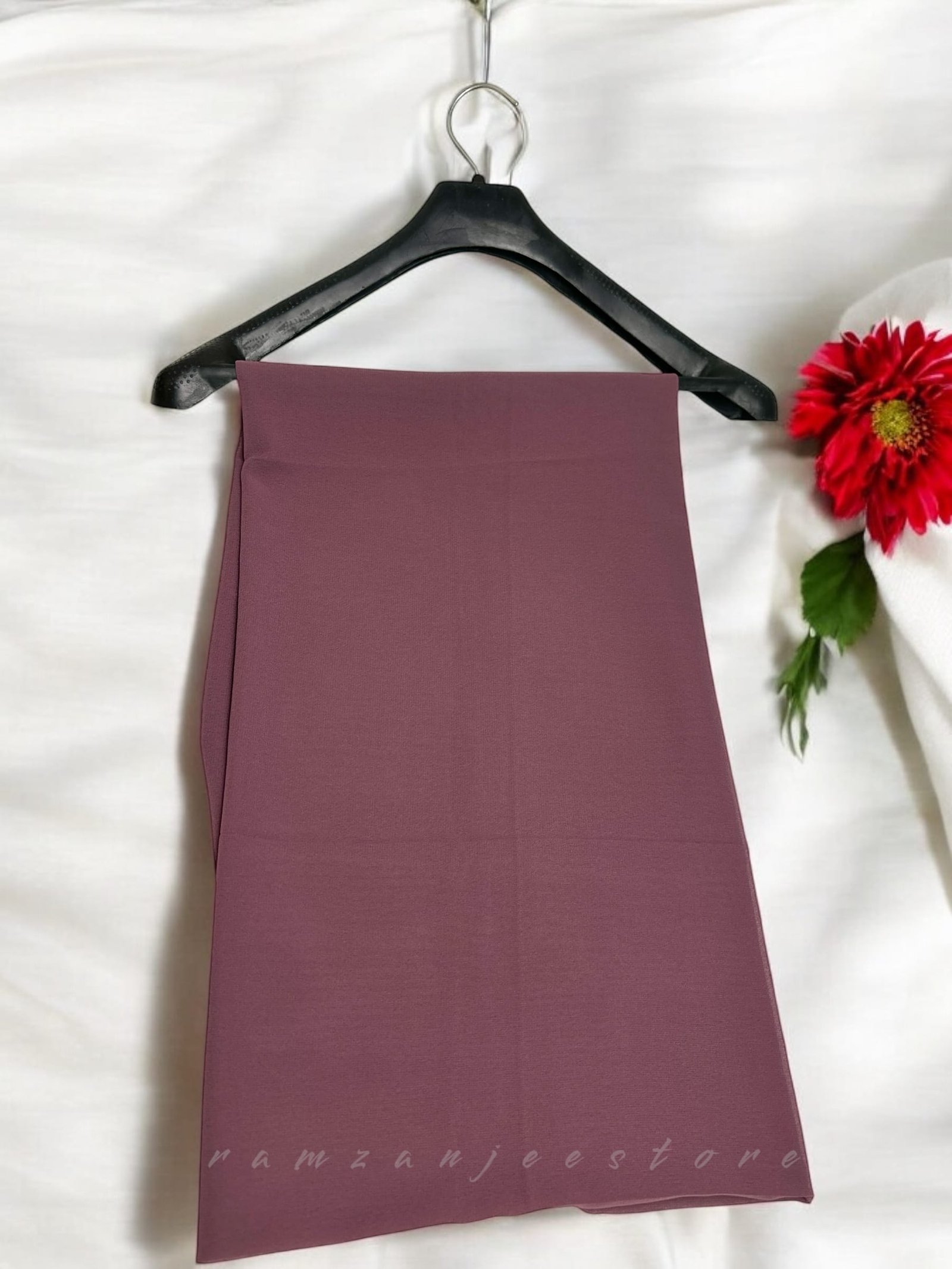"Elegant lightweight Georgette Hijab in soft pastel shades"